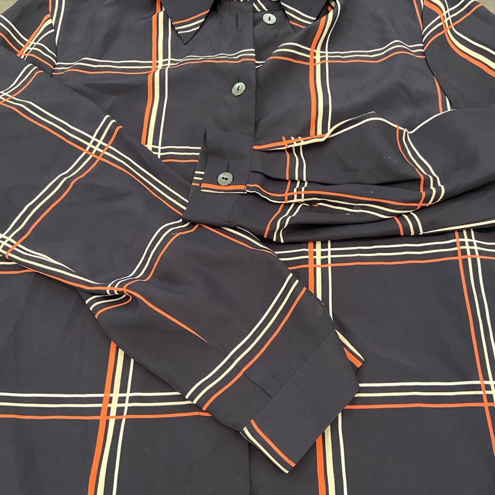 Jacques Vert Long Sleeve Window Pane Button Front… - image 8